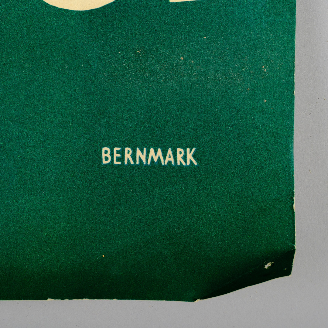 HARRY BERNMARK. REKLAMAFFISCH, ”Cirkelkaffet lockar fram sinnets ljusa sidor”, 100x69, ca 1930-/1940-tal.