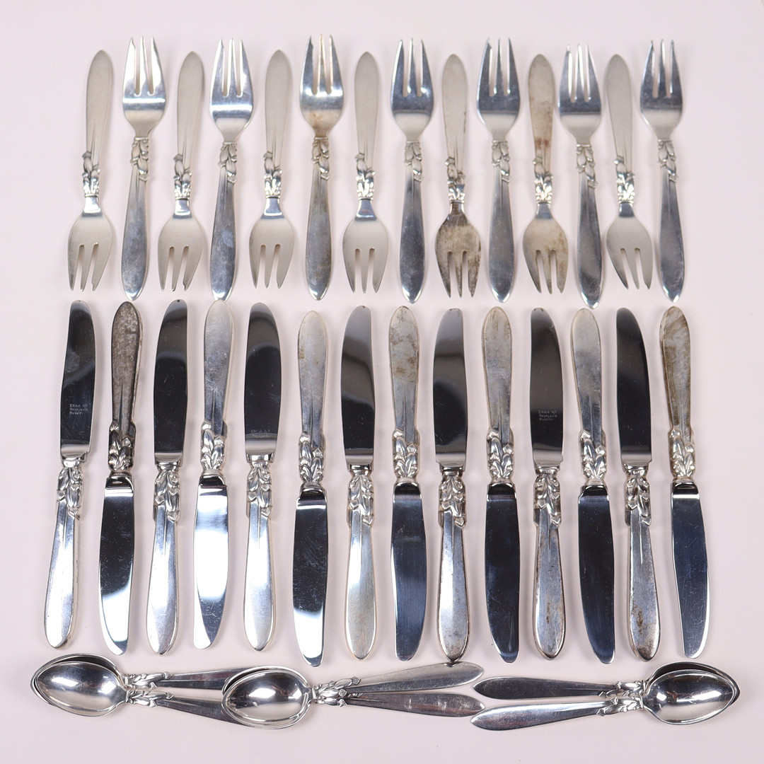 BESTICK, "Kaktus", Guðlaugur A. Magnússon, GAM, Reykjavik, Island, sterling silver, 34 delar.