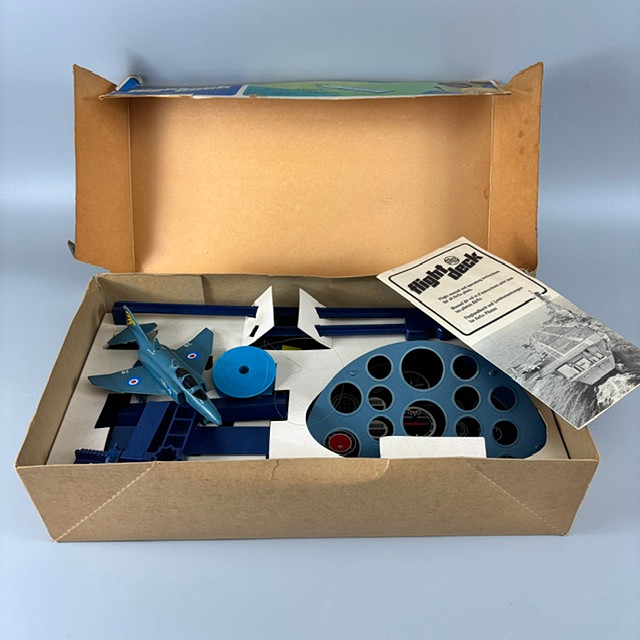 MATCHBOX MOTORWAY SLOT CARS AND AIRFIX FLIGHT DECK.