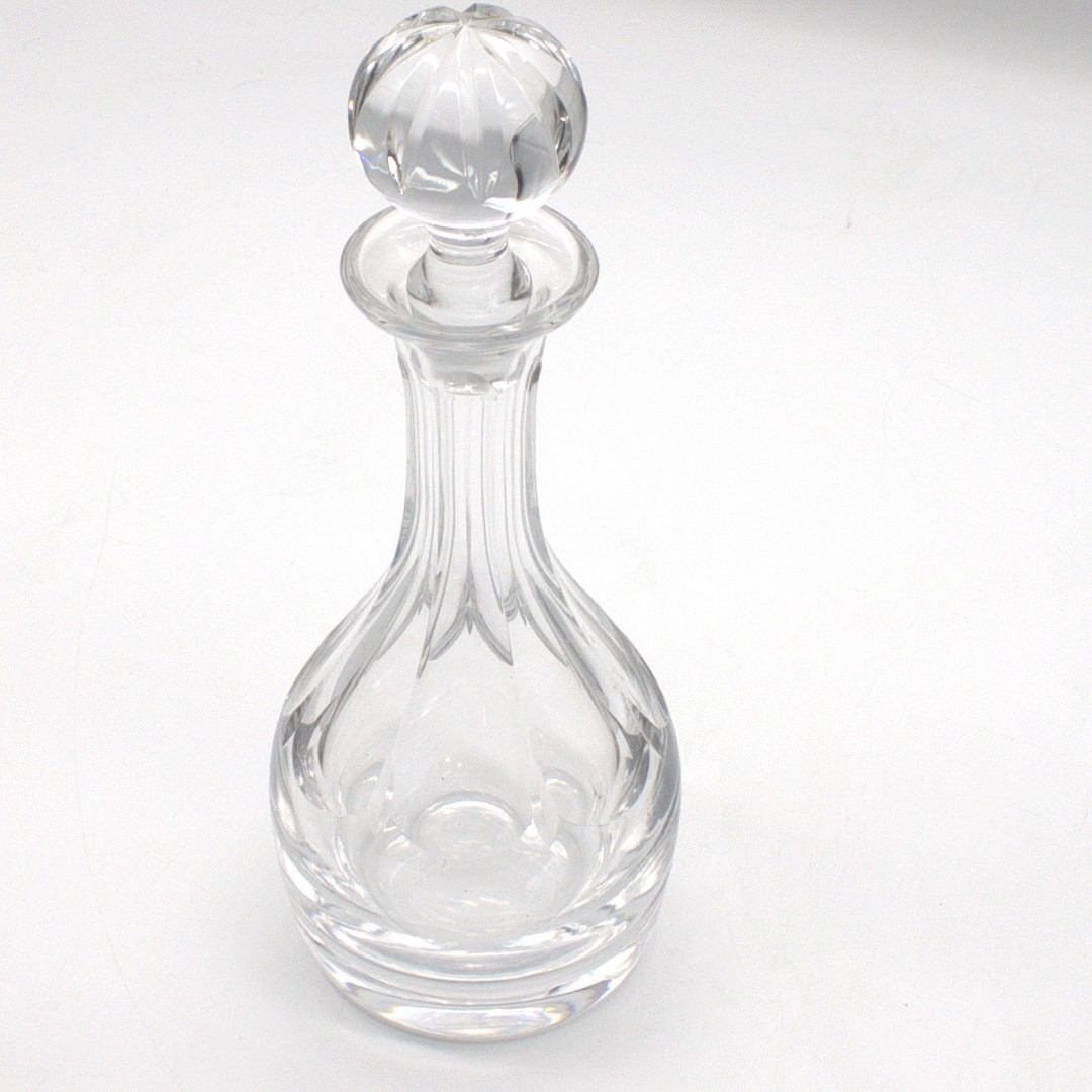 BLOCK CRYSTAL. VINTAGE BLOCK CRYSTAL KARAFFE, BLEIKRISTALL.