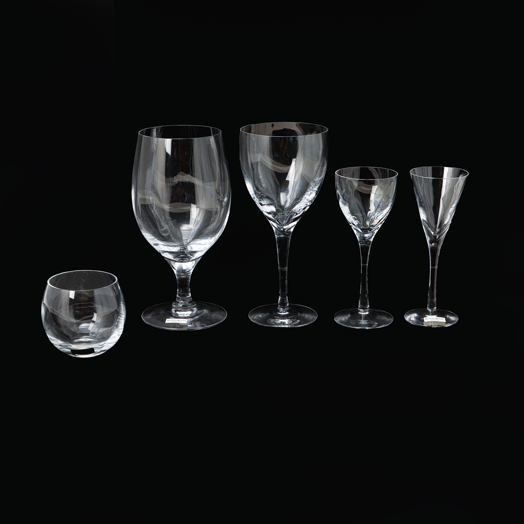 BERTIL VALLIEN. Glasservis, 62 delar, "Chateau" Kosta Boda.