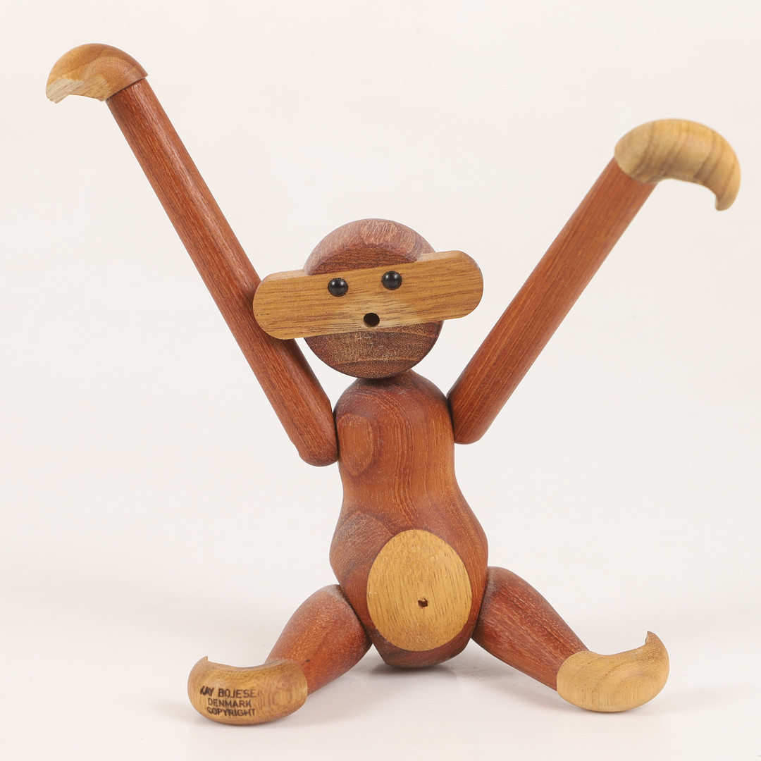 KAY BOJESEN. Figurin, apa, Danmark, brännmärkt.