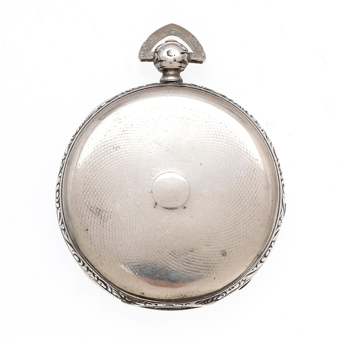 French silver pocket watch, 19th Century.