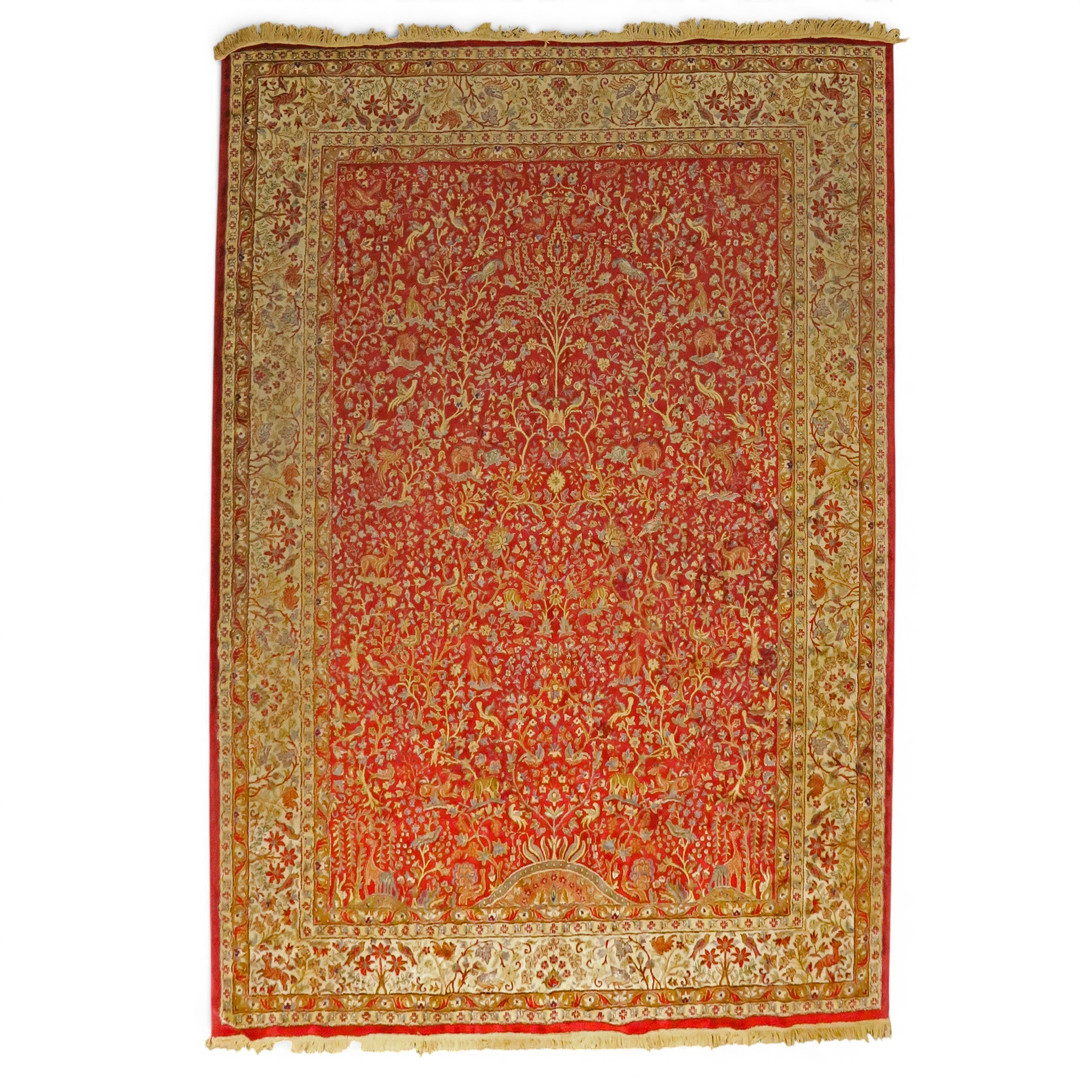 Oriental wool carpet, 20th Century.
