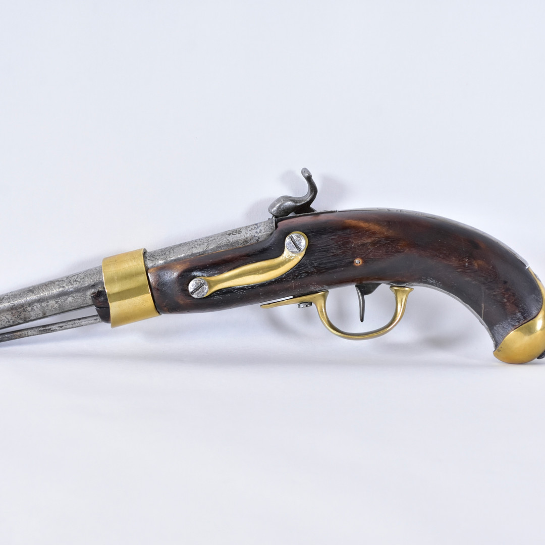 PISTOL,slag- från flintlås, antagligen Frankrike, 1800-talets början.
