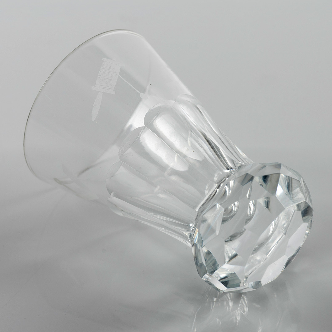 FRIMURARGLAS, 8 st, för snaps, 1900-tal.