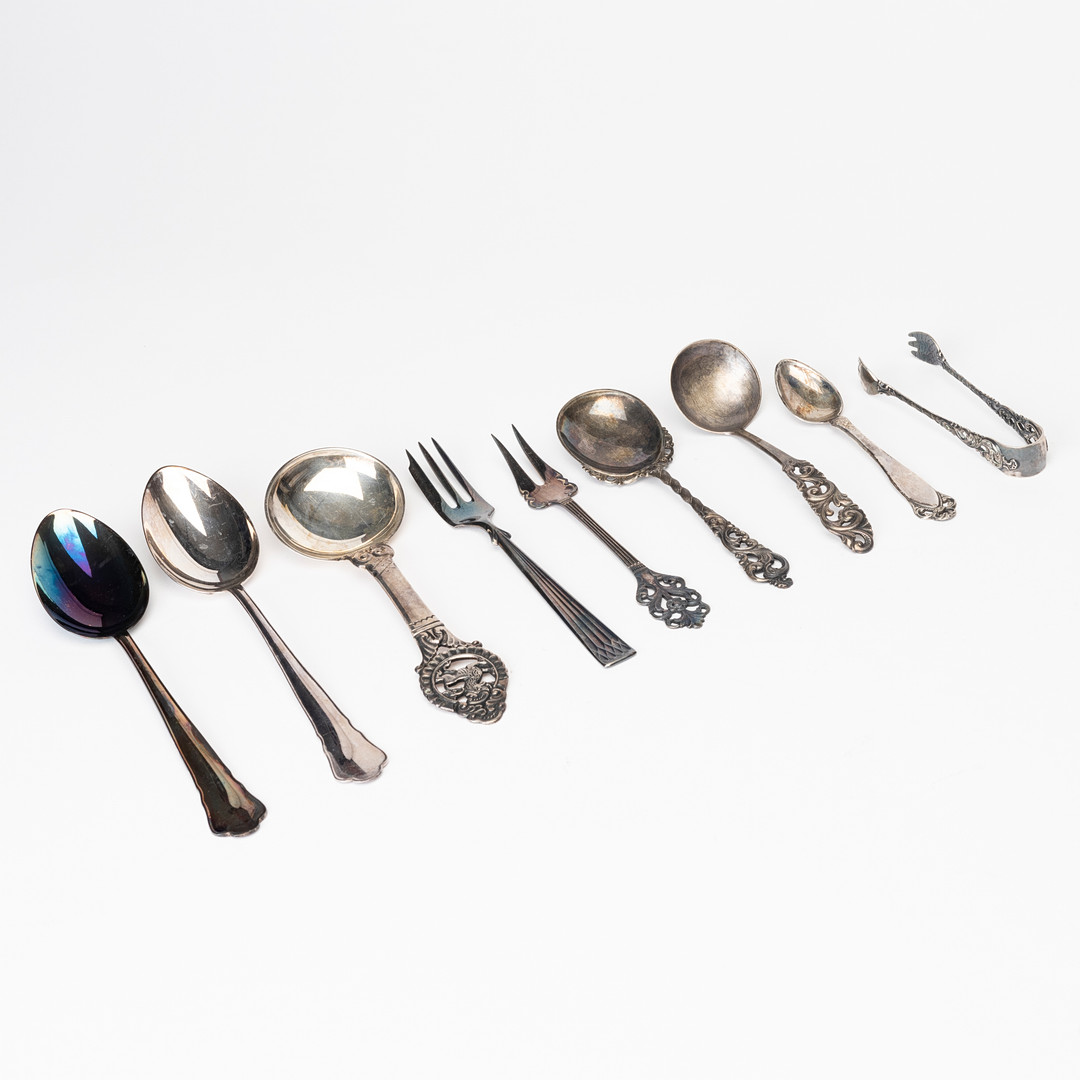 DIVERSE BESTICK, silver, Sverige, Norge, 1900-tal.