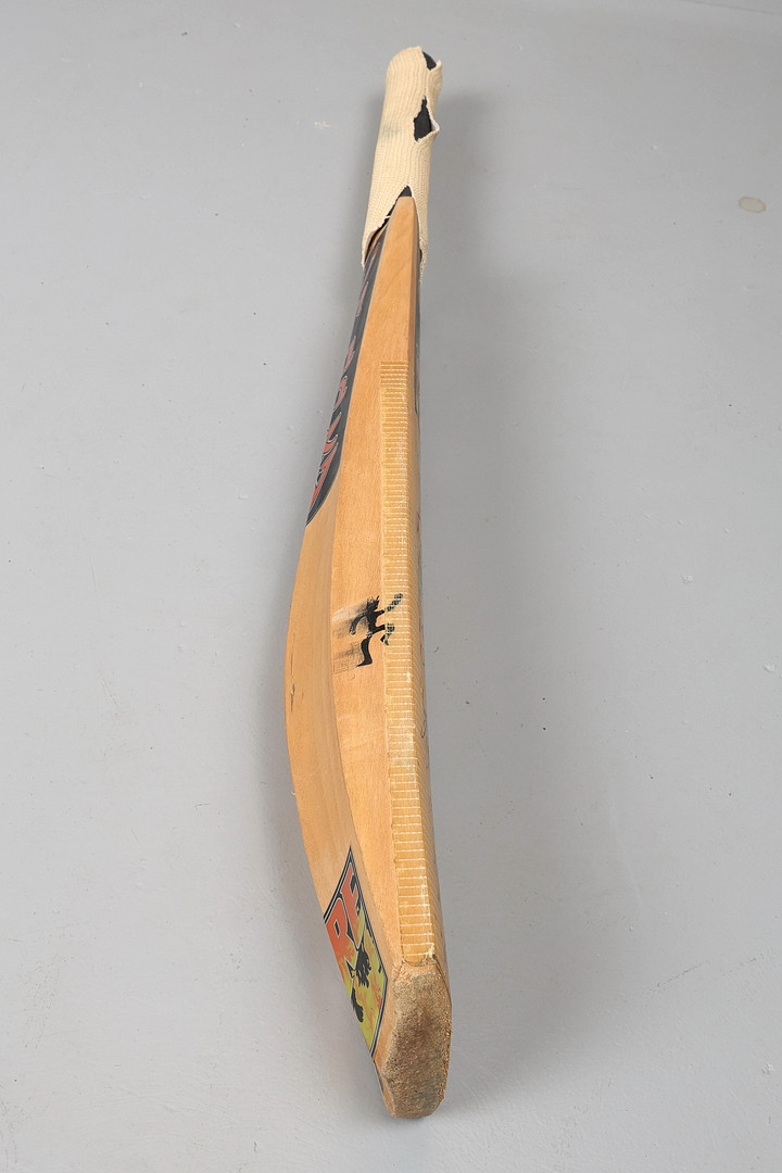 MIDDLESEX COUNTY CRICKET SIGNED BAT AND ANOTHER. (2).