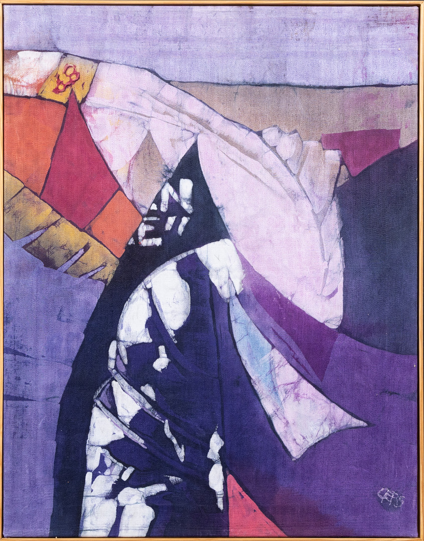 EDNA CERS-WINBERG (FÖDD 1934). "Drömvärld", batik, signerad Cers.