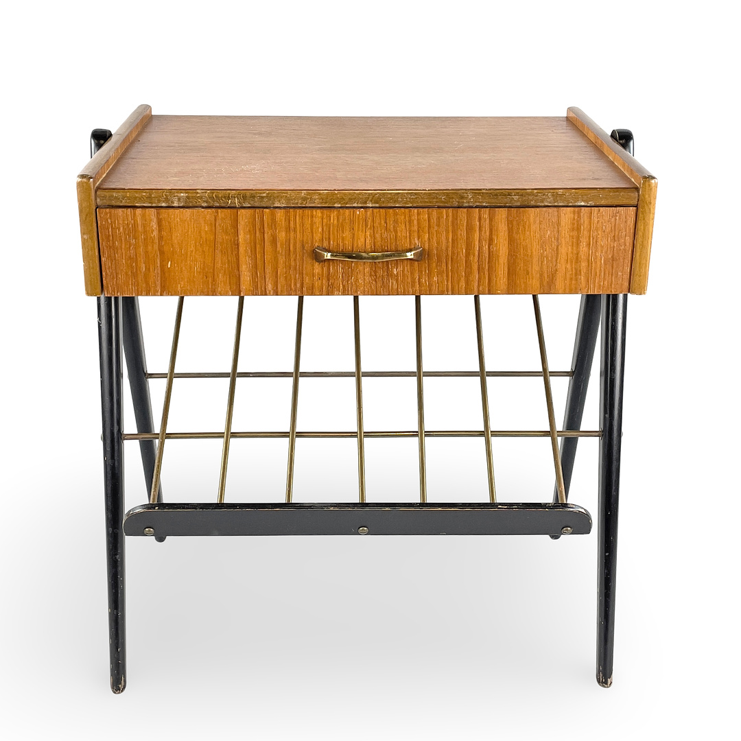 NATTDUKSBORD, teak, 1900-talets mitt.