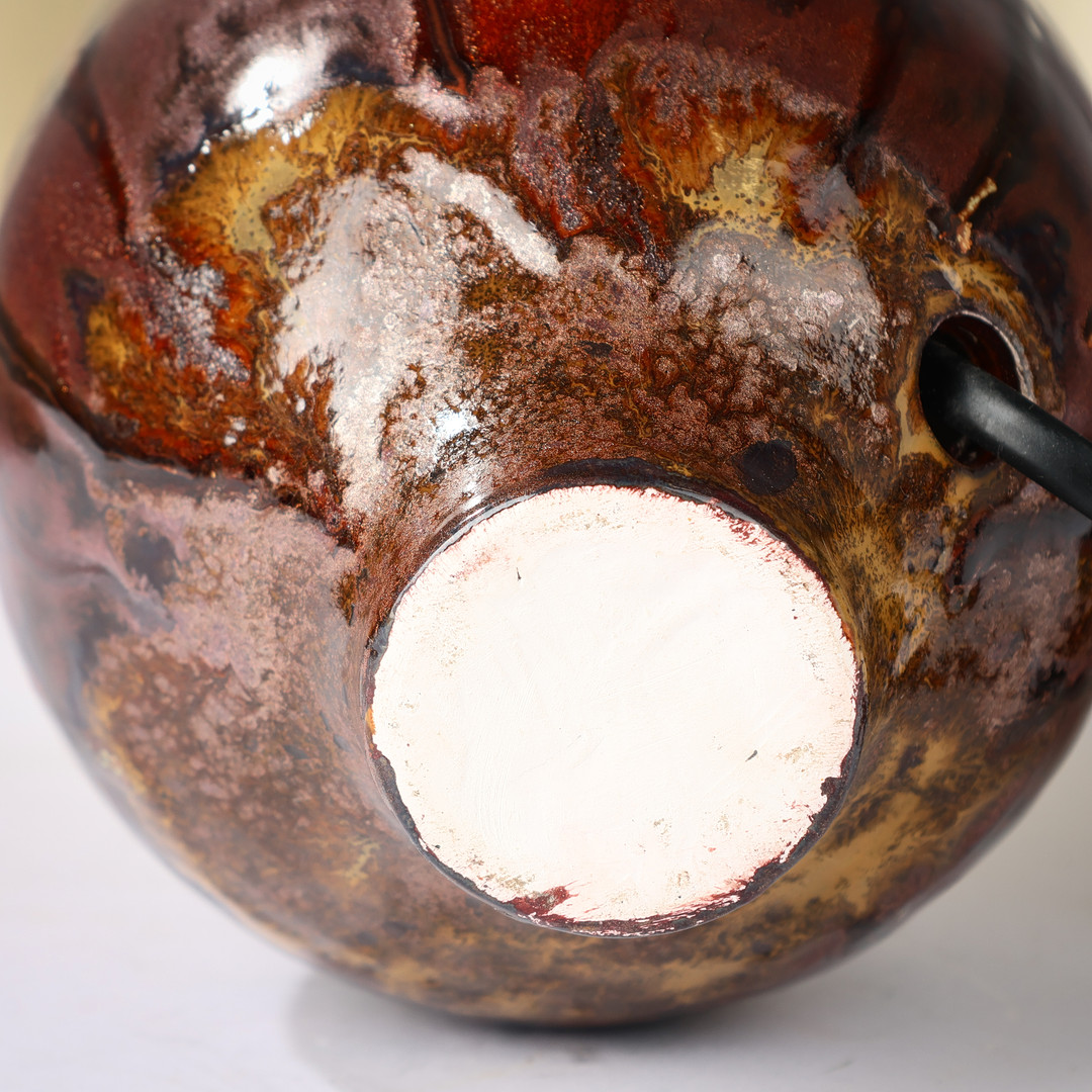 Keramisk bordlampe, ubekendt forgiver. 1900 tallet.