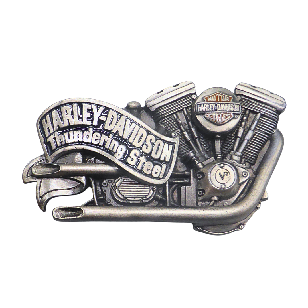 HARLEY-DAVIDSON GÜRTELSCHNALLE THUNDERING STEEL 1991.