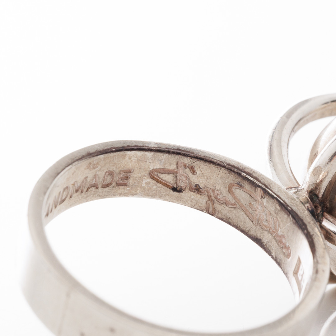BIRGER PELLAS. Ring, Silver, 1970.