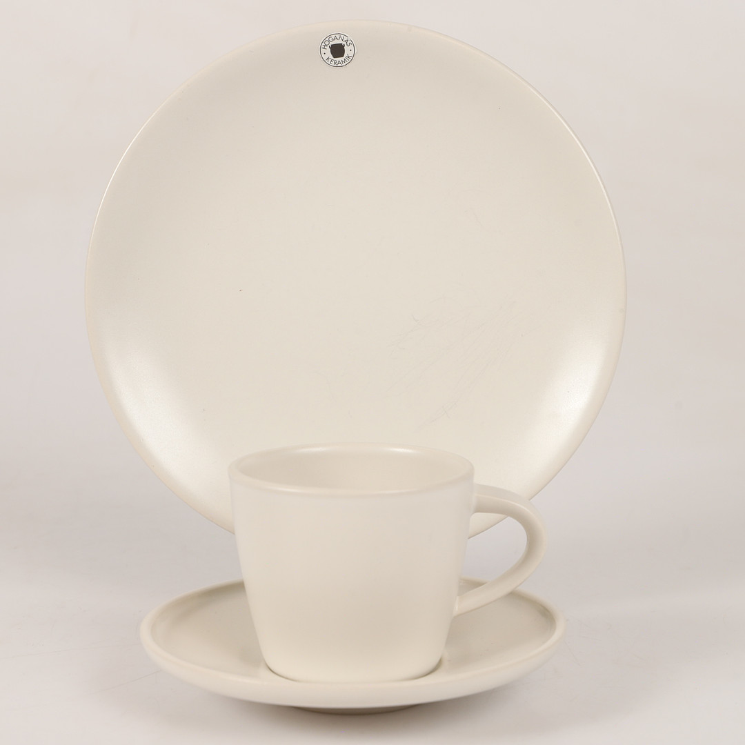KAFFESERVIS, 30 delar, keramik, Höganäs.