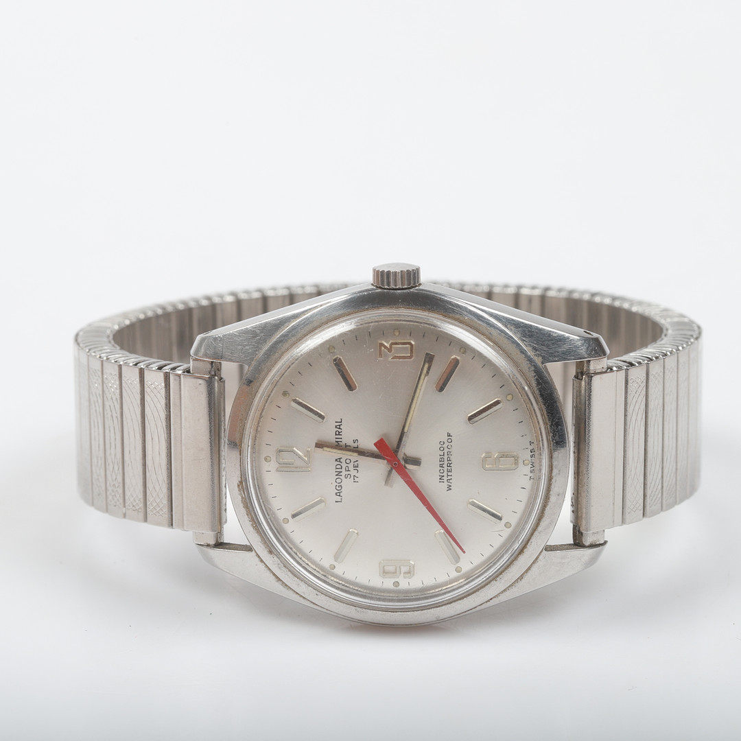ARMBANDSUR, Lagonda Amiral, stål.