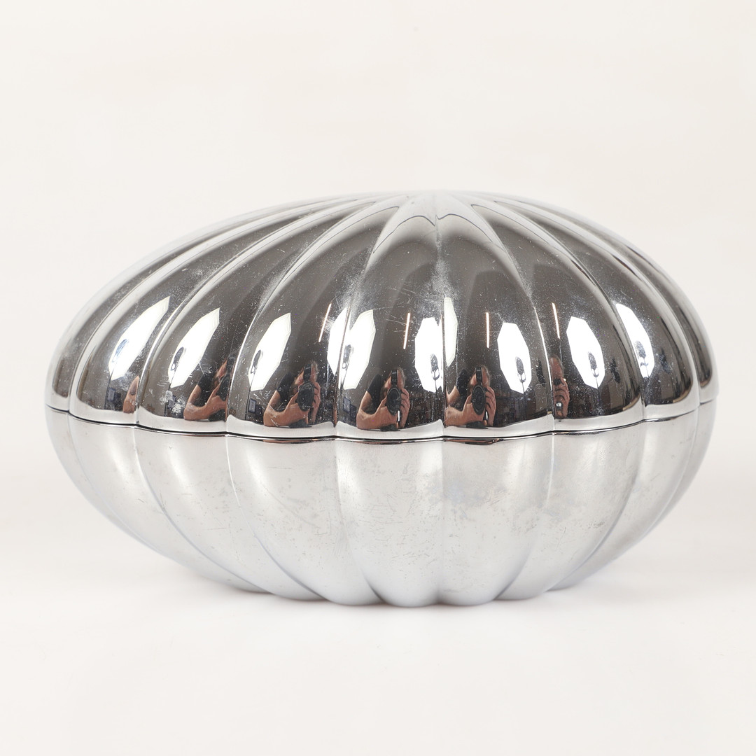 BONBONIERE, vitmetall, Georg Jensen, Danmark.