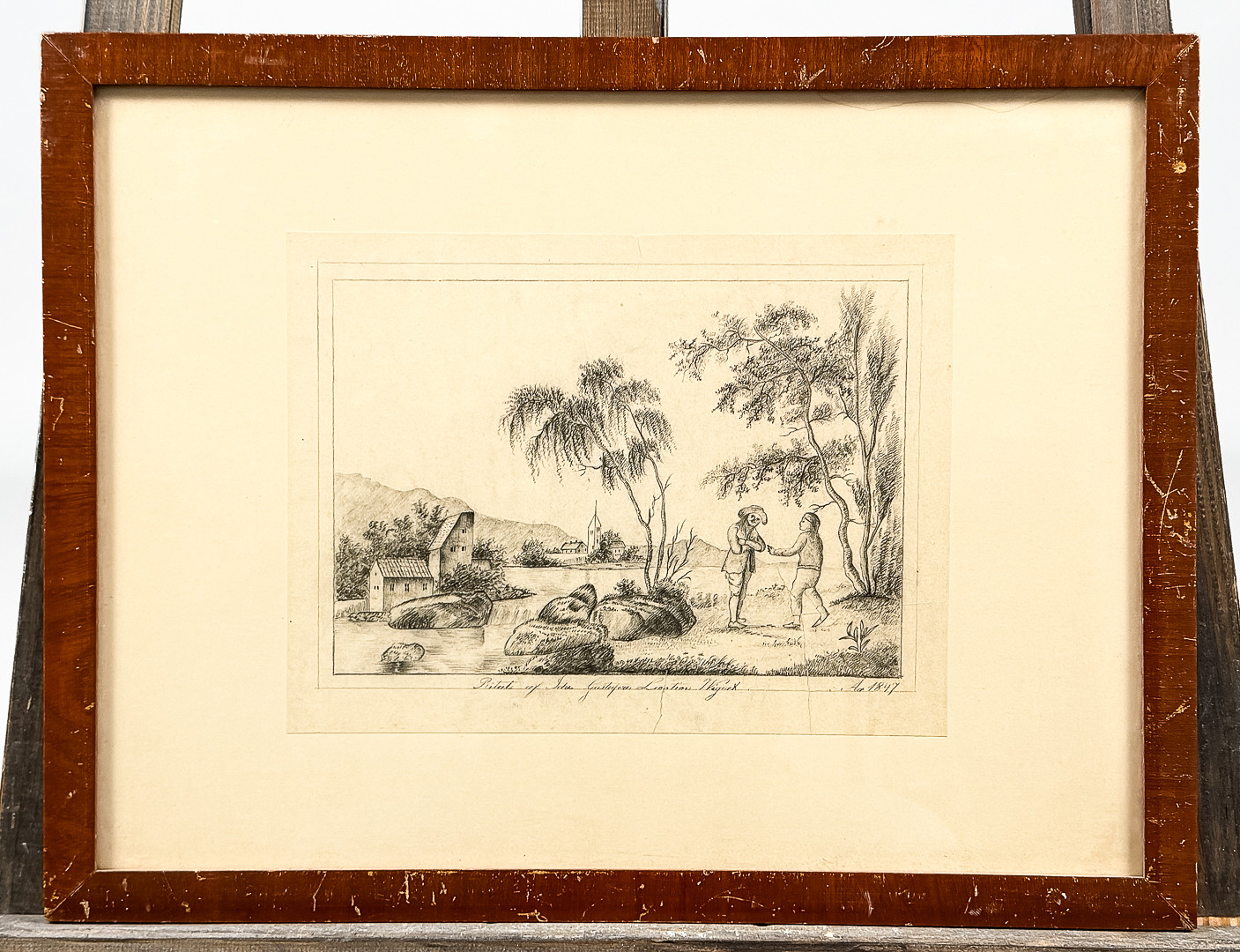 Oidentifierad konstnär, BLYERTSTECKNING, Signerad och daterad 1847.
