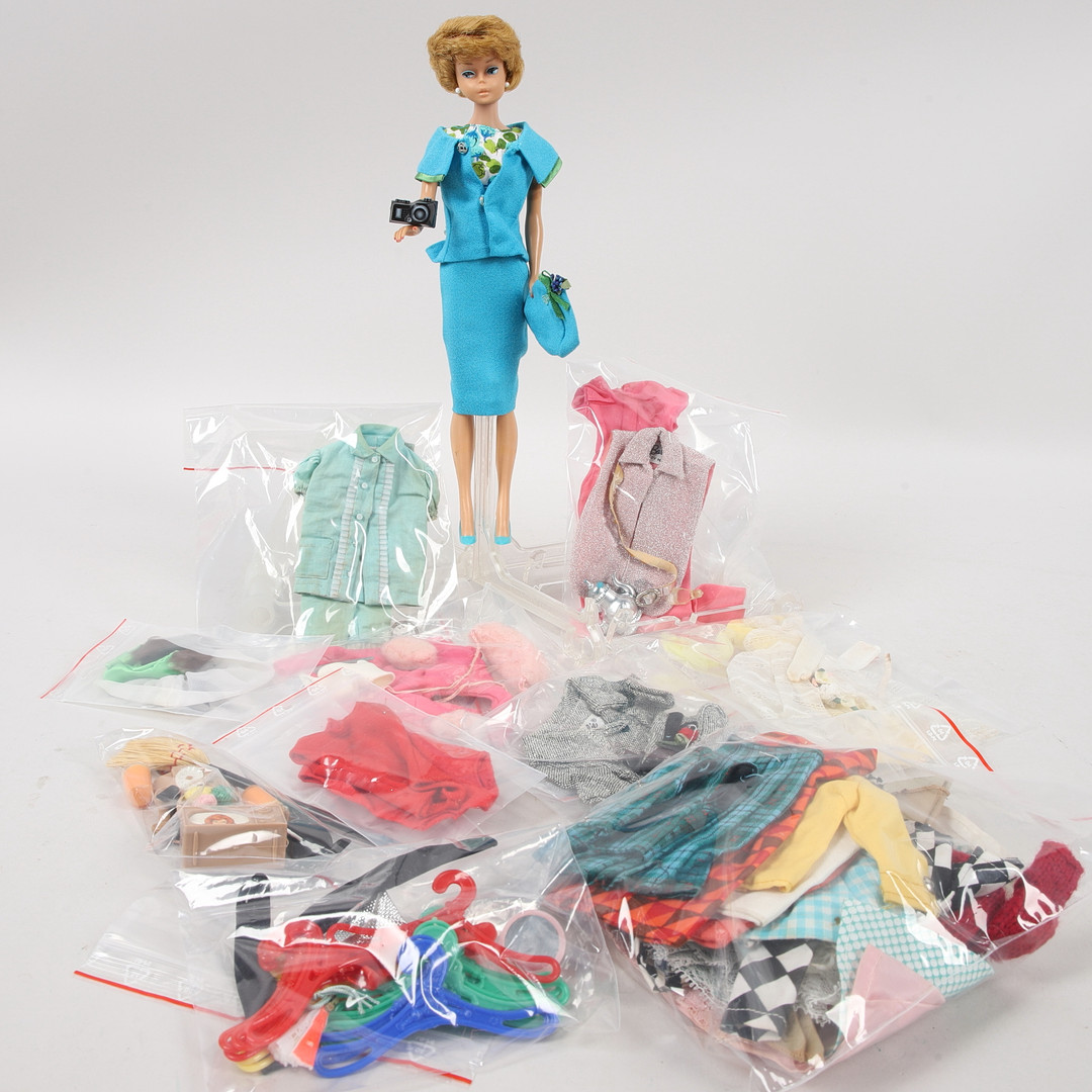 BARBIE med tillbehör, Midge, Bubble-Cut, Mattel Inc. , 1960-tal.
