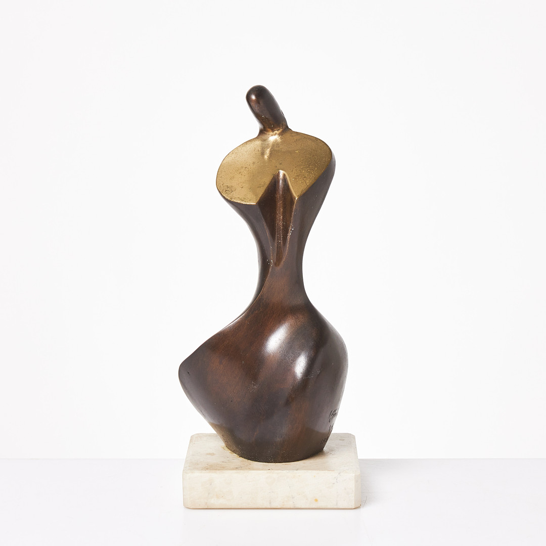 STANISLAV WYSOTSKI. Skulptur, brons, signerad, numrerad AP 1/4, daterad 1996, monterad på sockel i marmor.