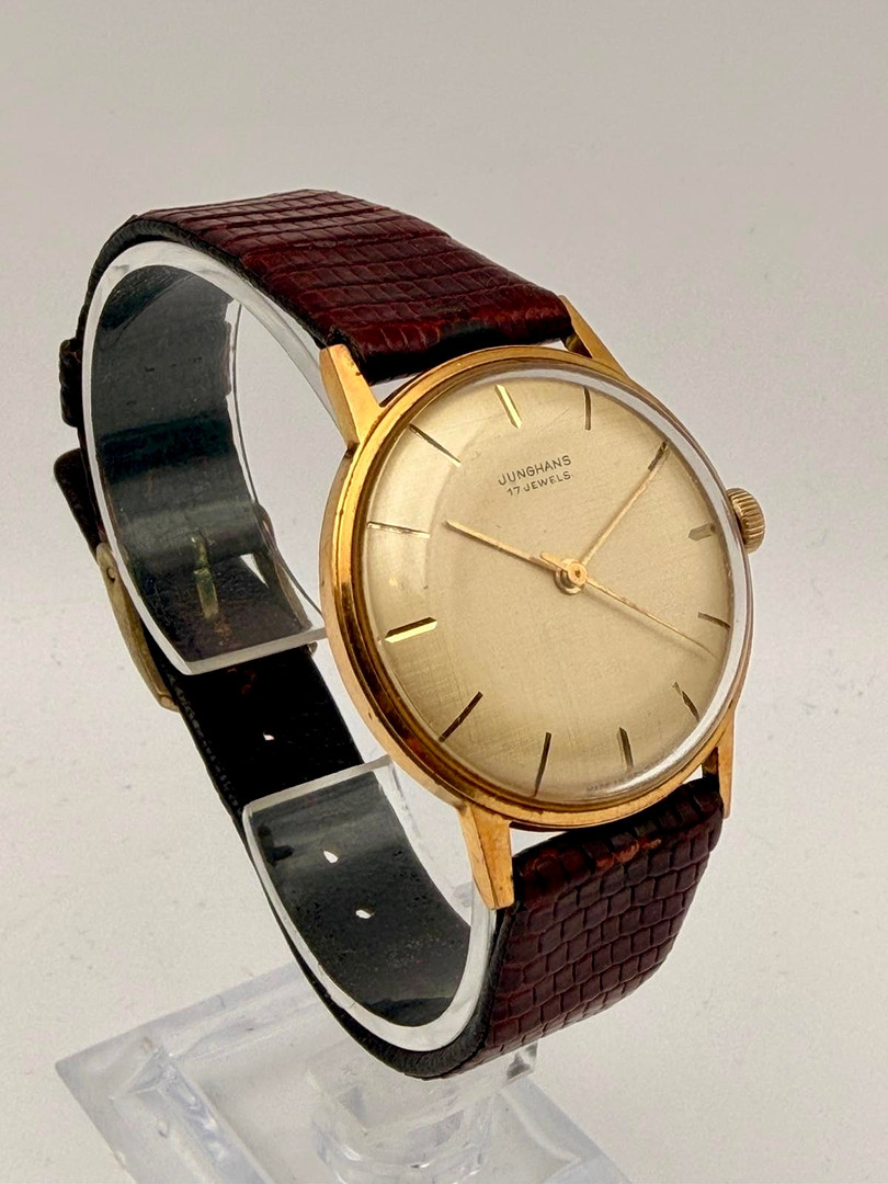 JUNGHANS, armbandsur, 1950/60-tal, manuell, gulddouble´.