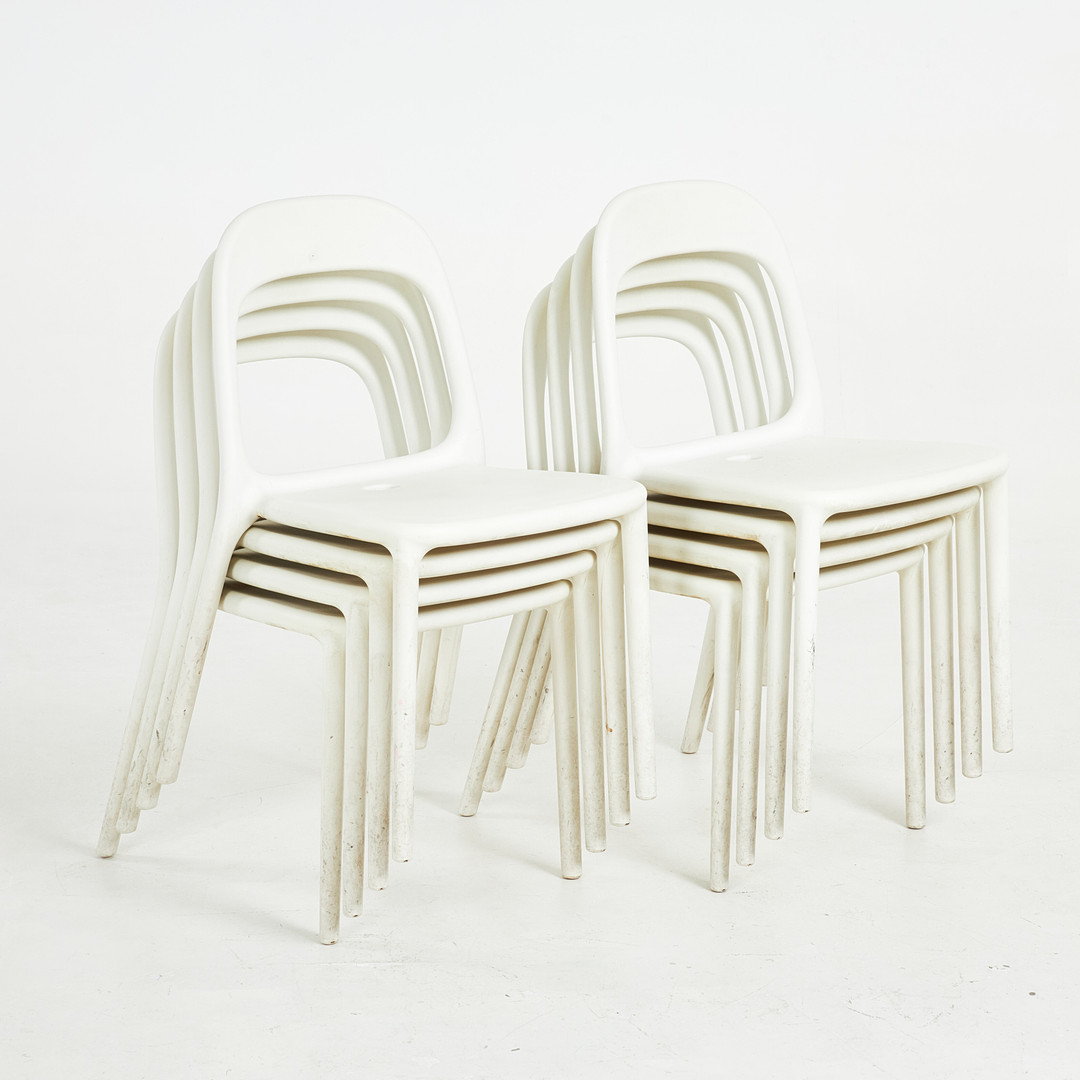 STOLAR, 8 st, "Urban", polypropylene, stapelbara, IKEA.