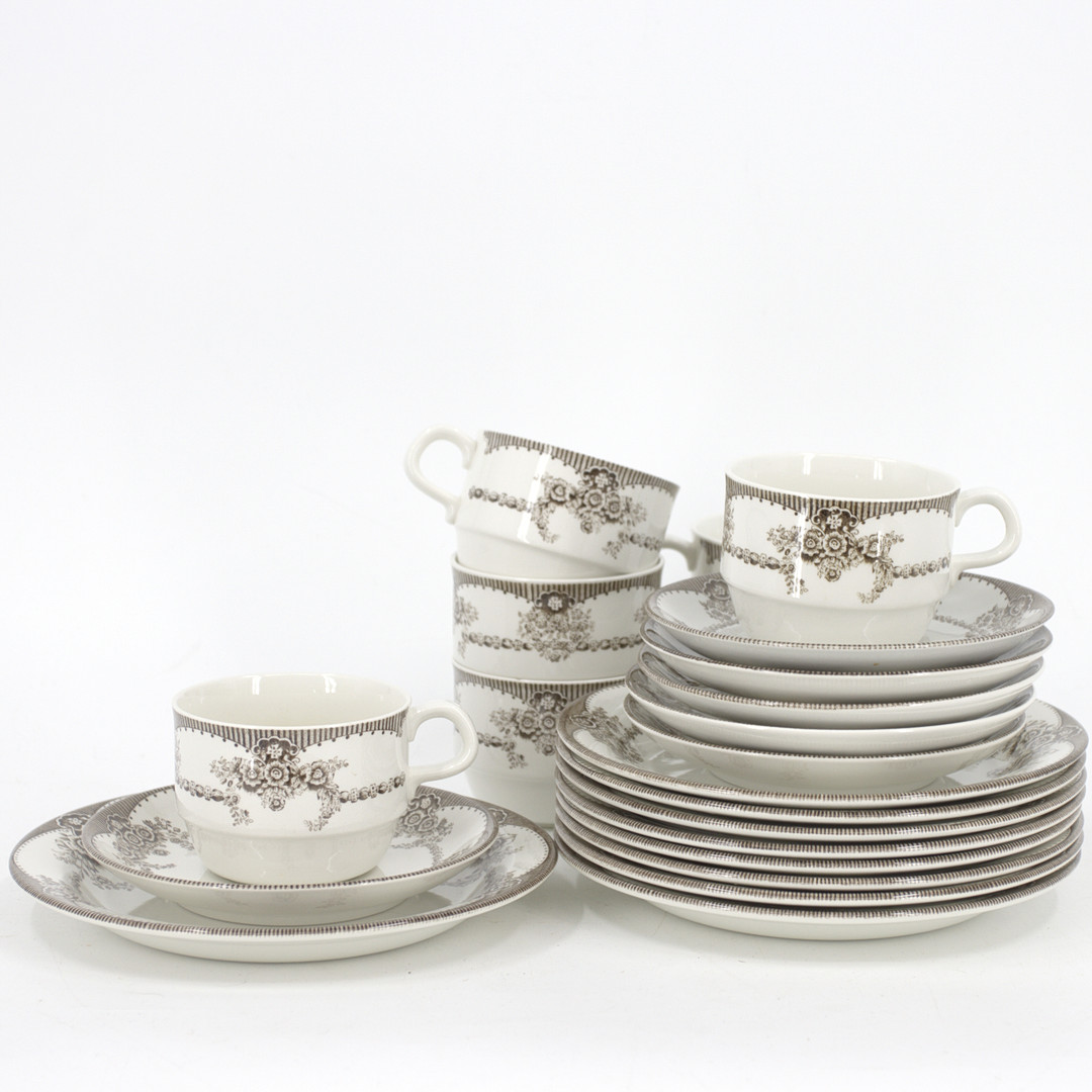 KAFFESERVIS, 22 delar, "Ulrika", porslin, Rörstrand.