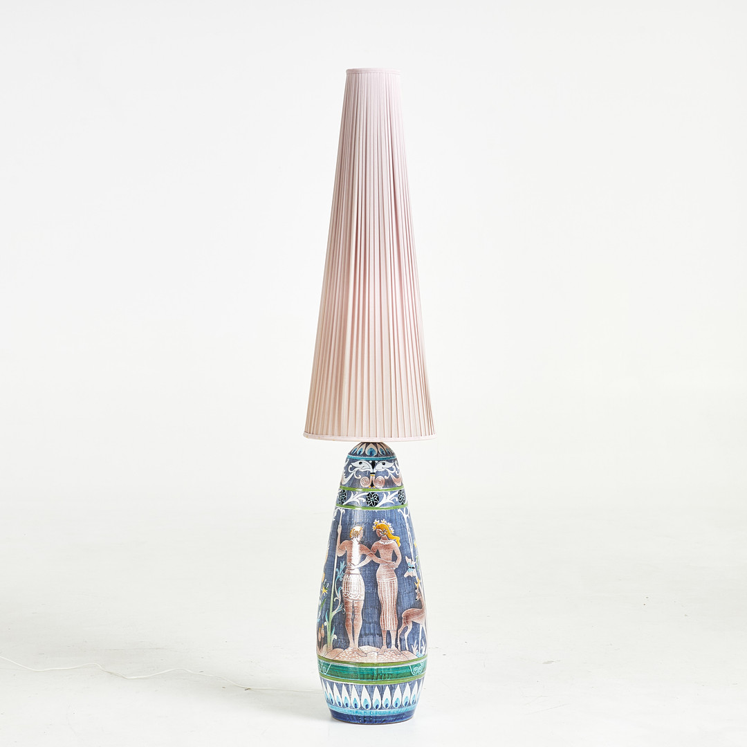 MARIAN ZAWADSKI. Golvlampa, Tilgmans Keramik, monogramsignerad och daterad 1965.