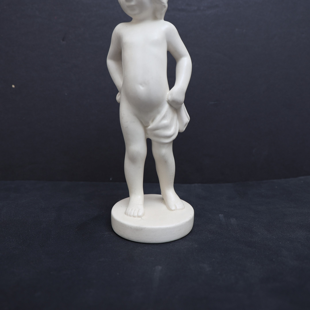 FIGURIN, troligen Söholm danmark, monogramsignerad HN, porslin.