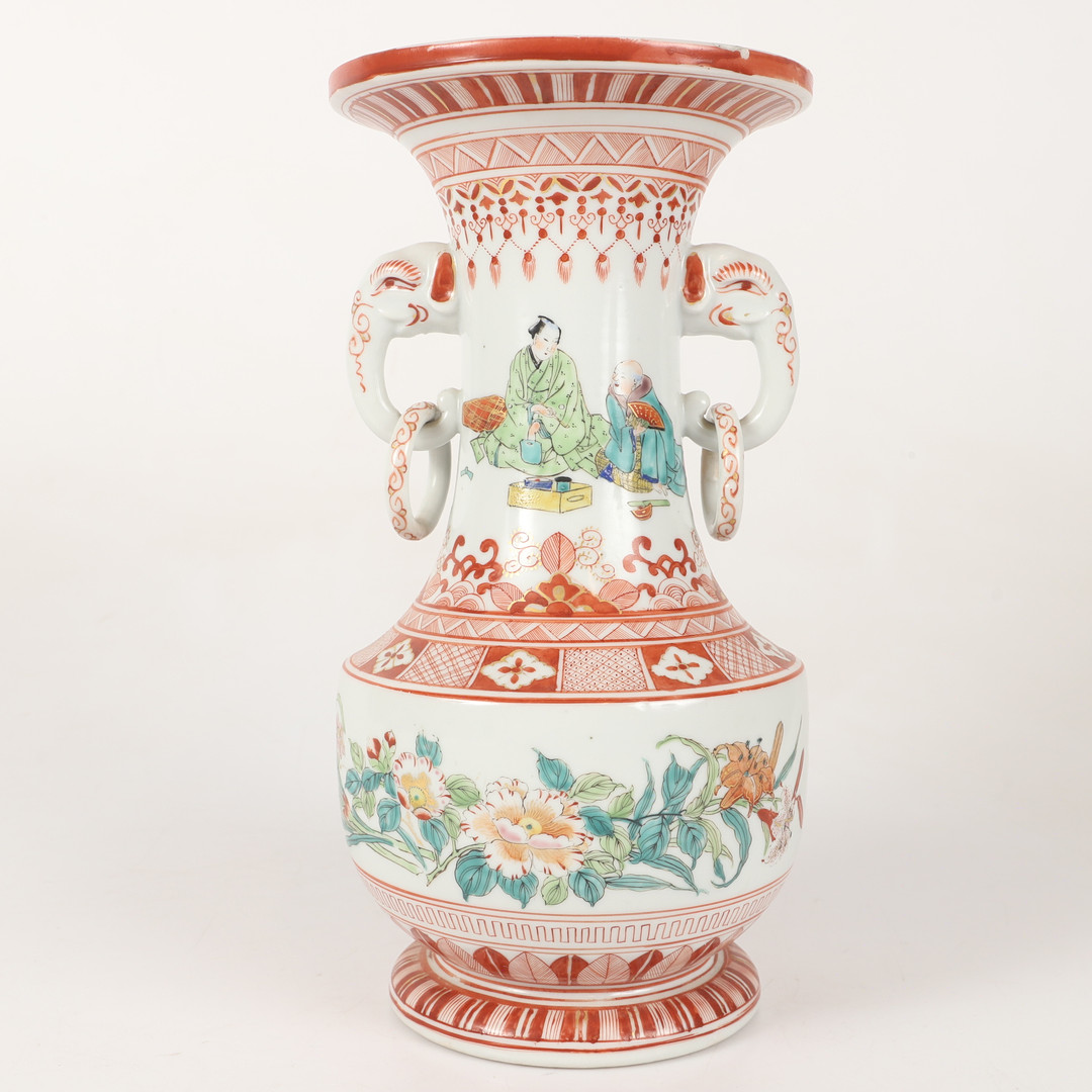 HÄNKELVAS, porslin, Kutani, Japan, 1900-tal.