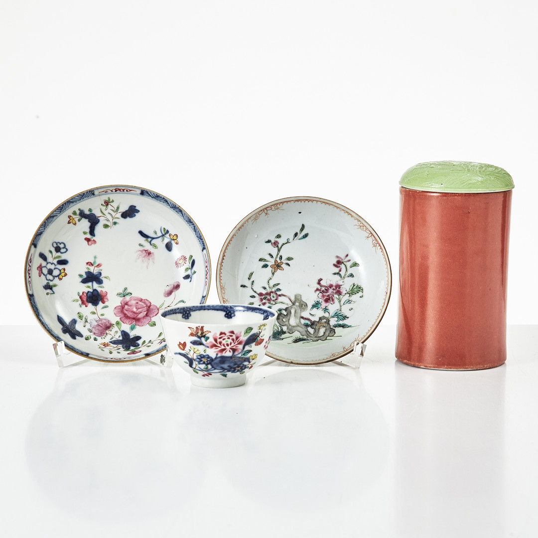 PARTI PORSLIN, 4 delar, Kina, 1700-tal och senare.