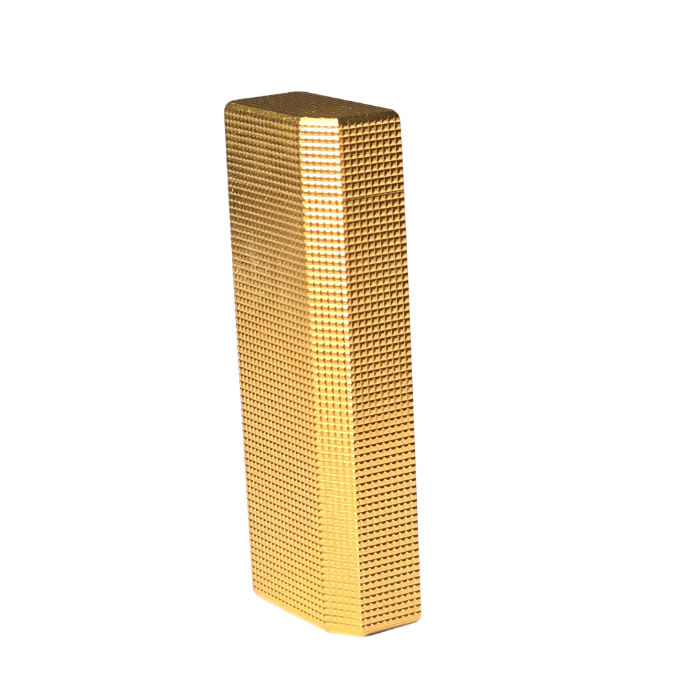 Mechero Cartier con plaqué de oro.