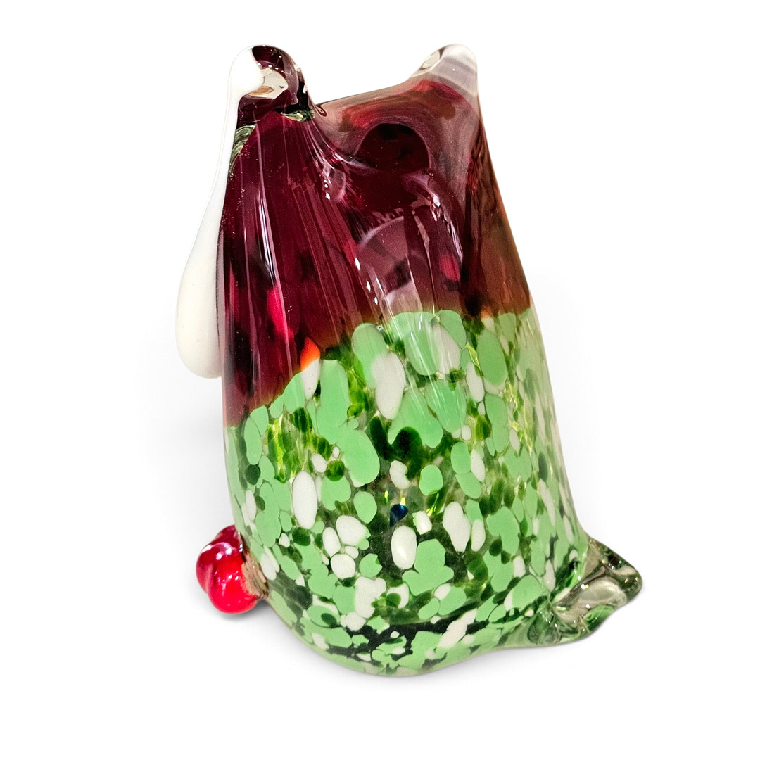 Figura de búho en cristal de murano.