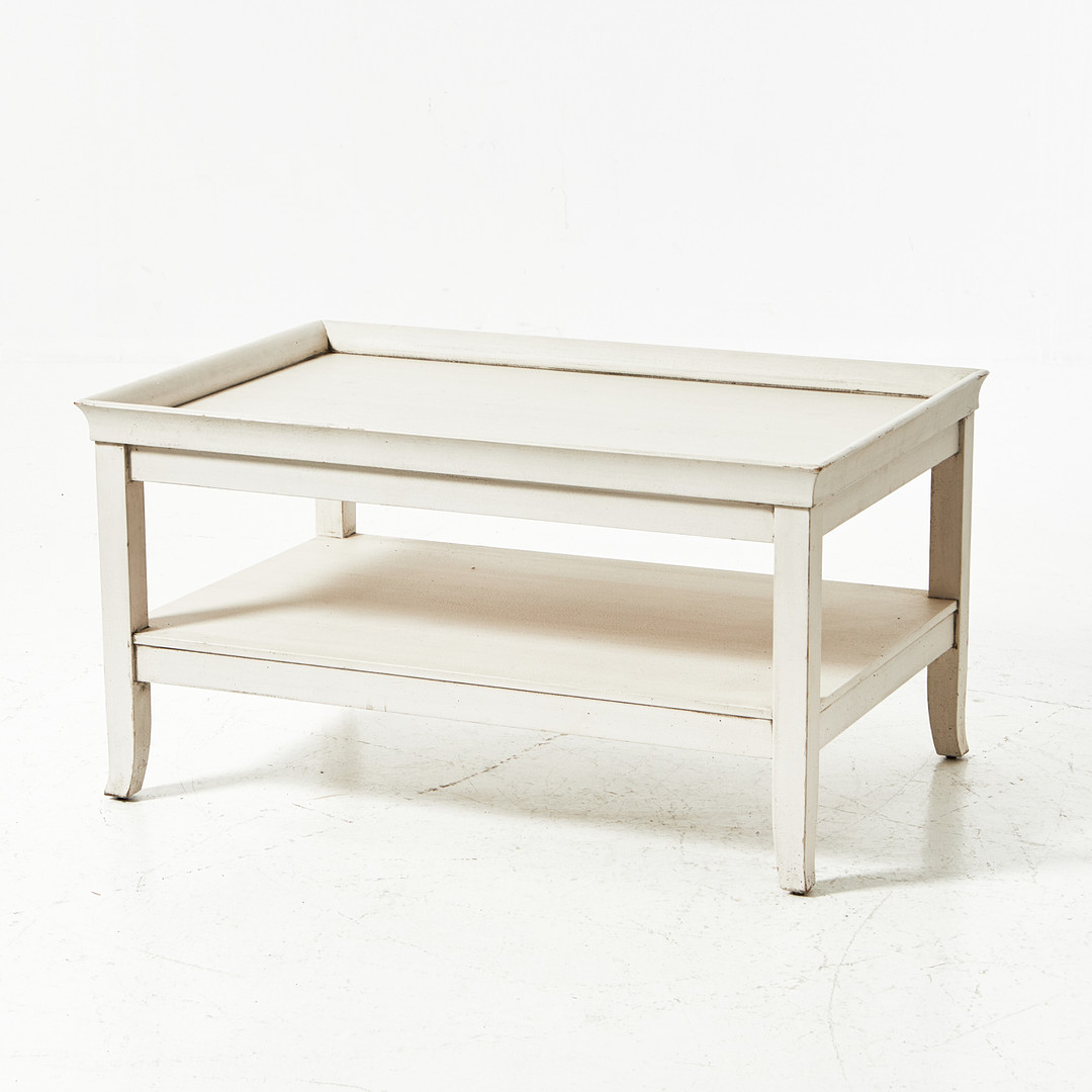 SOFFBORD, Newport, vitmålat trä, 2000-tal.