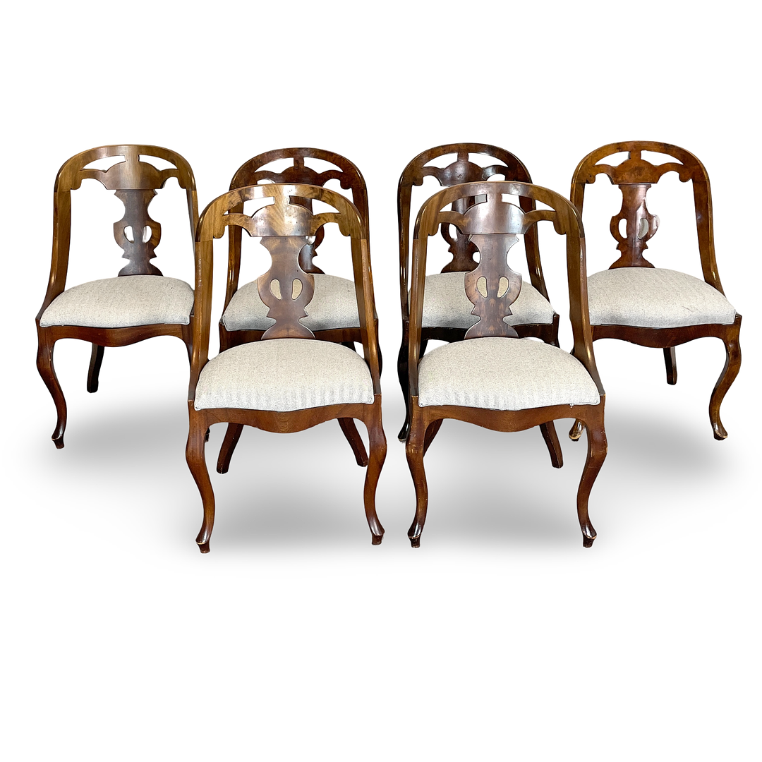 STOLAR, 6 st, "Göteborgsstolen", Lindome, 3 st 1800-tal, 3 st 1900-talets första hälft.