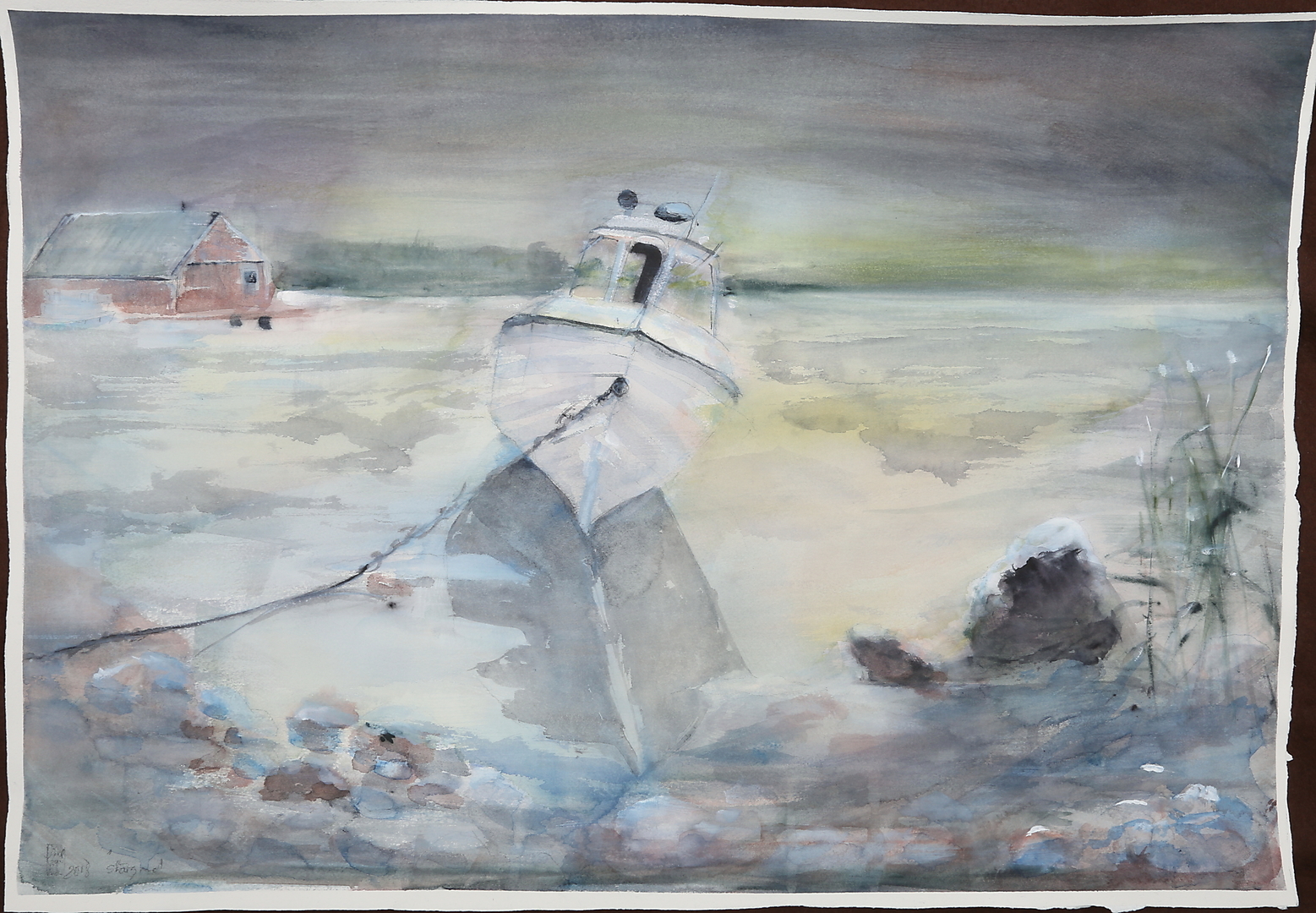 Bilder F r 835835 LEILA VAN DYKE Akvarell Signerad Auctionet