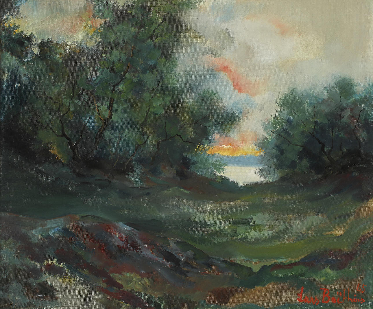 LARS BOETHIUS. 2 st, olja på duk resp olja på pannå, sign o dat -62 resp -65.