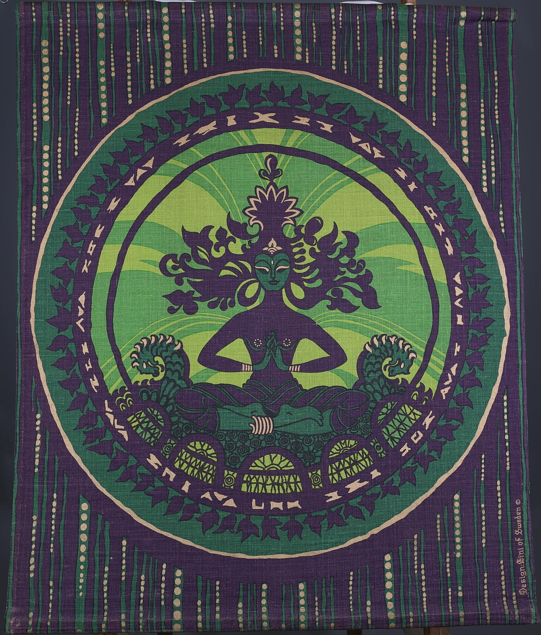 VÄGGBONAD, textil, Lini of Sweden, 1960/70-tal.