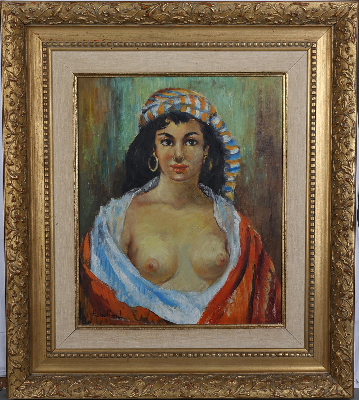 HENRI MORELL. Olja på duk, signerad.