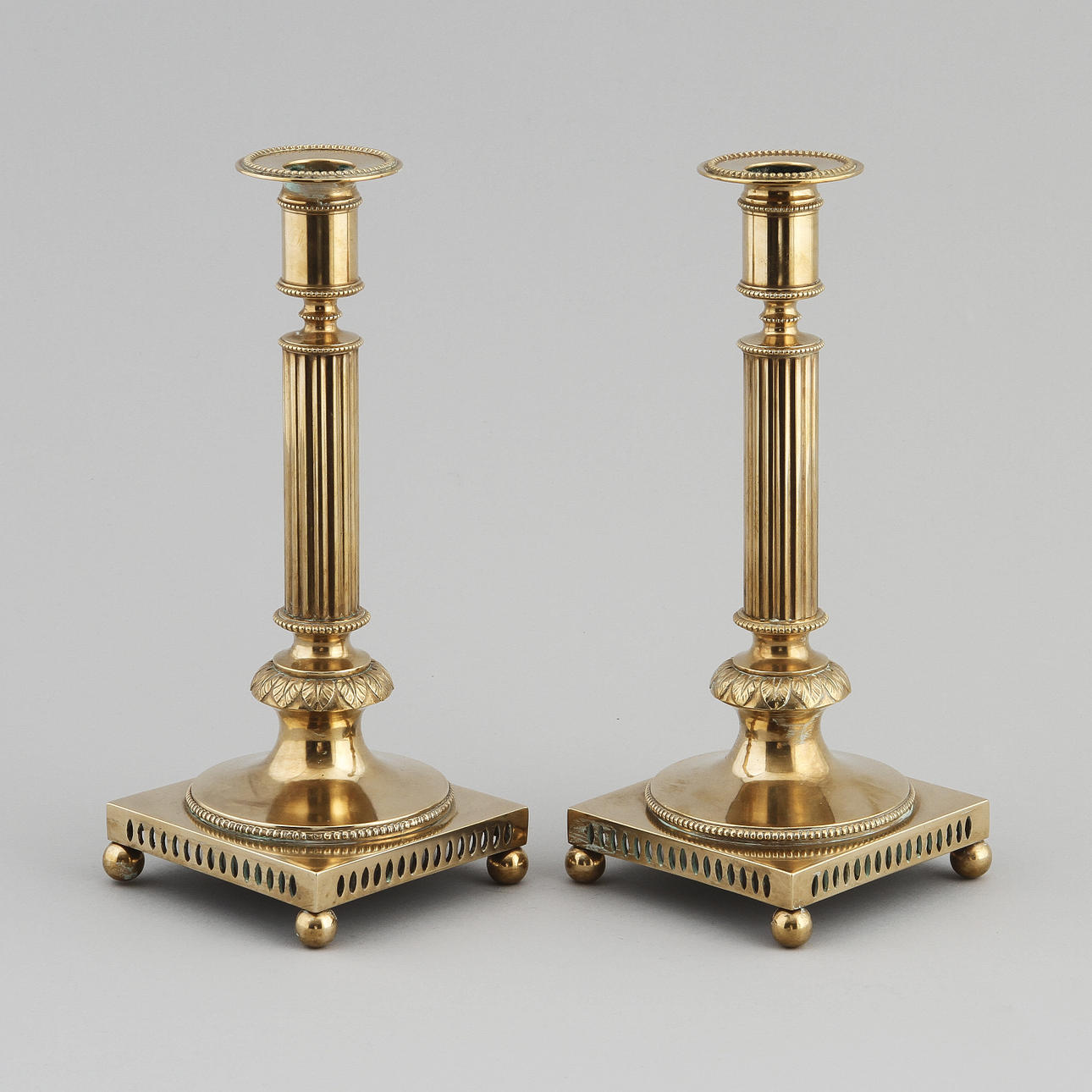 LJUSSTAKAR, 1 par, Gusums Bruk No 55.