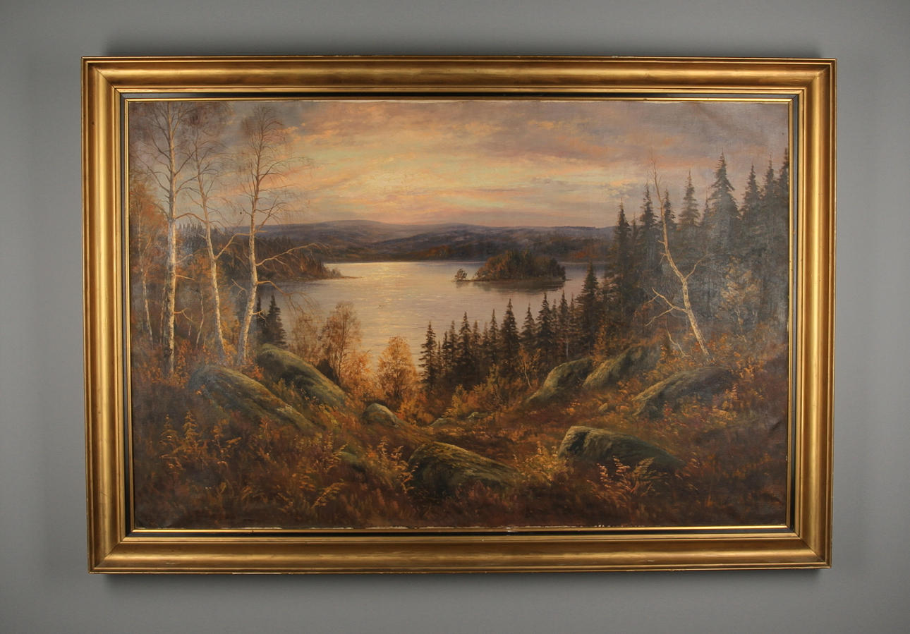 JENS CHRISTIAN BENNEDSEN. olja på duk, sign.