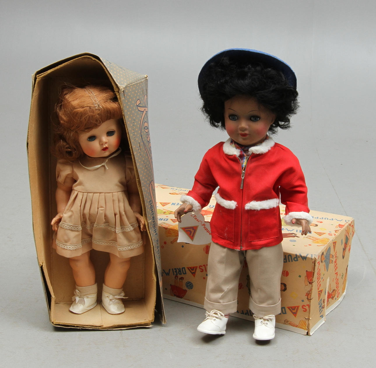 DOCKOR, 2 st, Rosebud Dolls, samt Drei-M-Puppenfabrik.