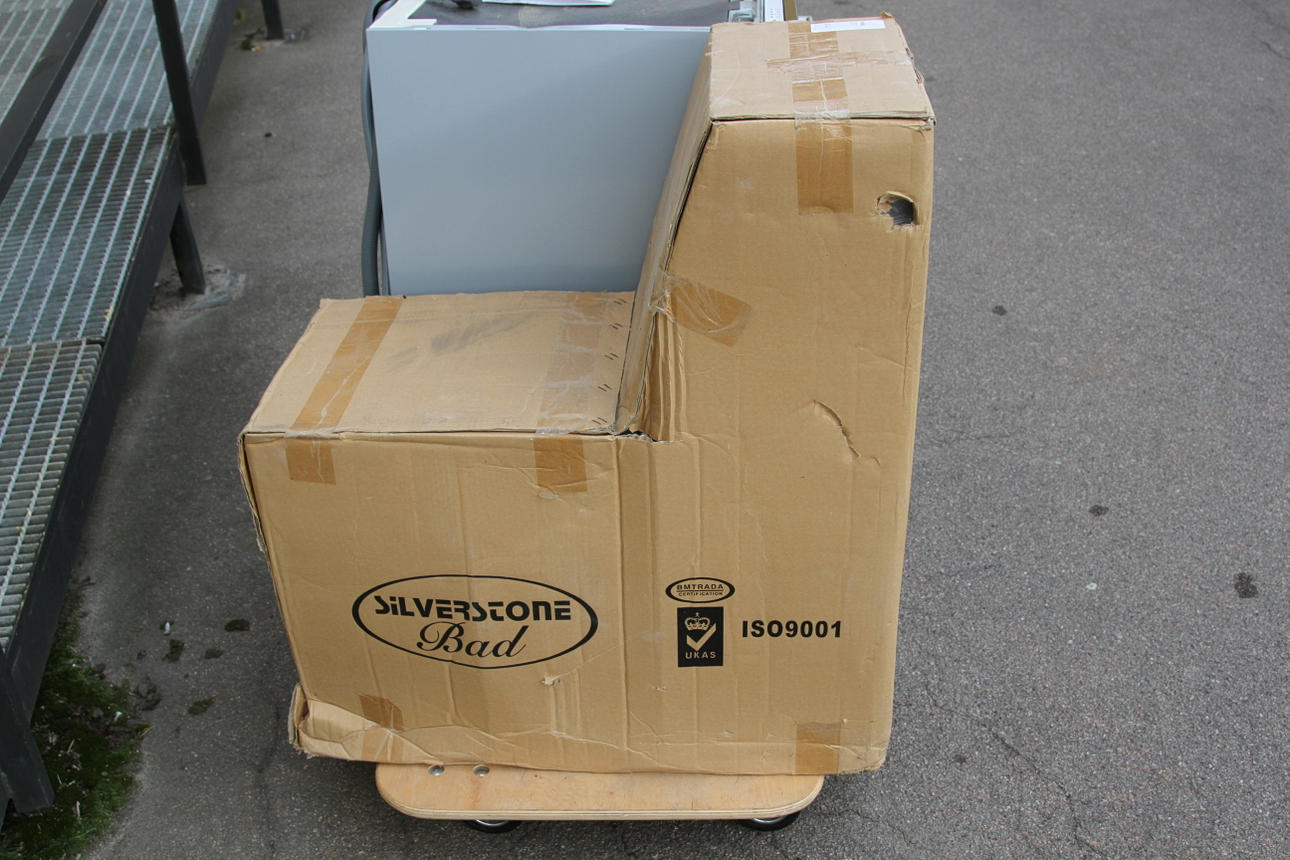 TOALETTSTOL, Ny i kartong, Silverstone.