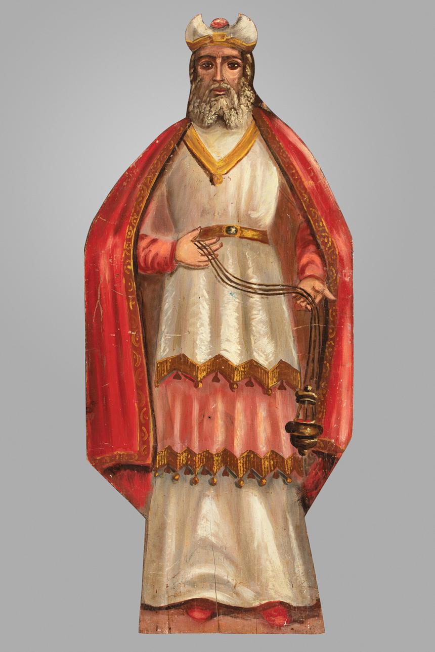 SPANISH SCHOOL, 19TH CENTURY. jødisk præst.