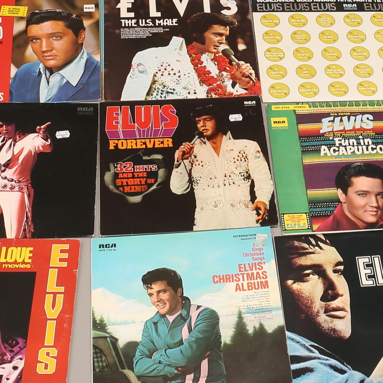 Lote DE VINILO, 19 partes, Elvis Presley.