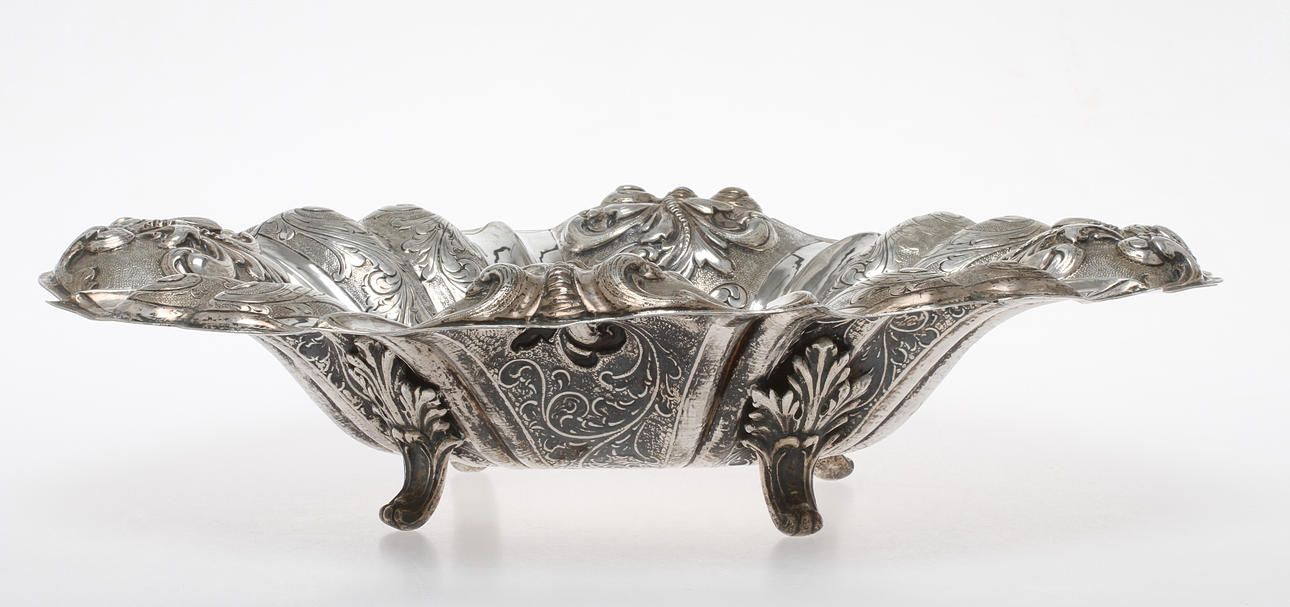 SKÅLFAT, silver, svensk importstämpel, 1900-tal. Vikt 1710 gram.