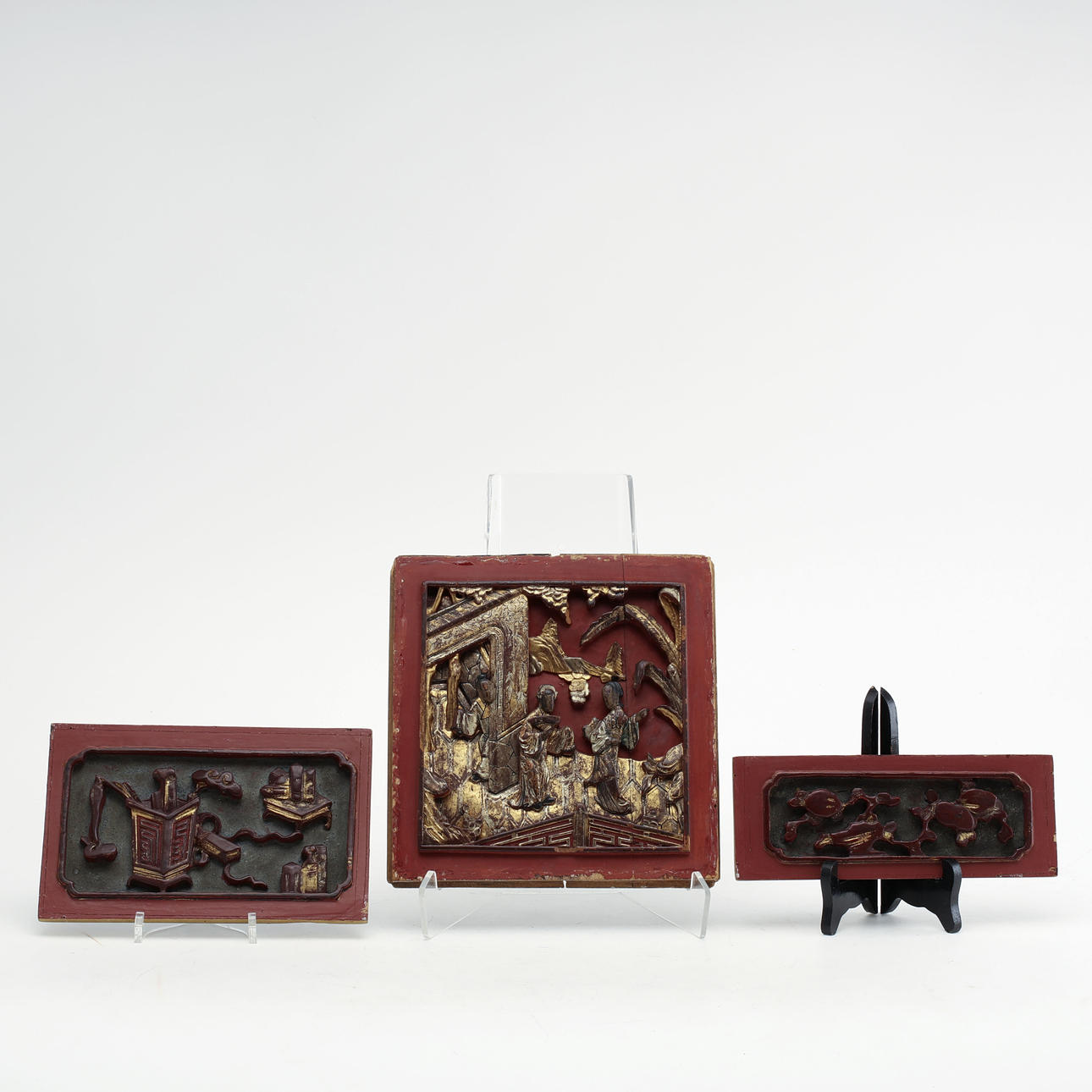 WANDRELIEF, 3 Stück, China 18-1900.