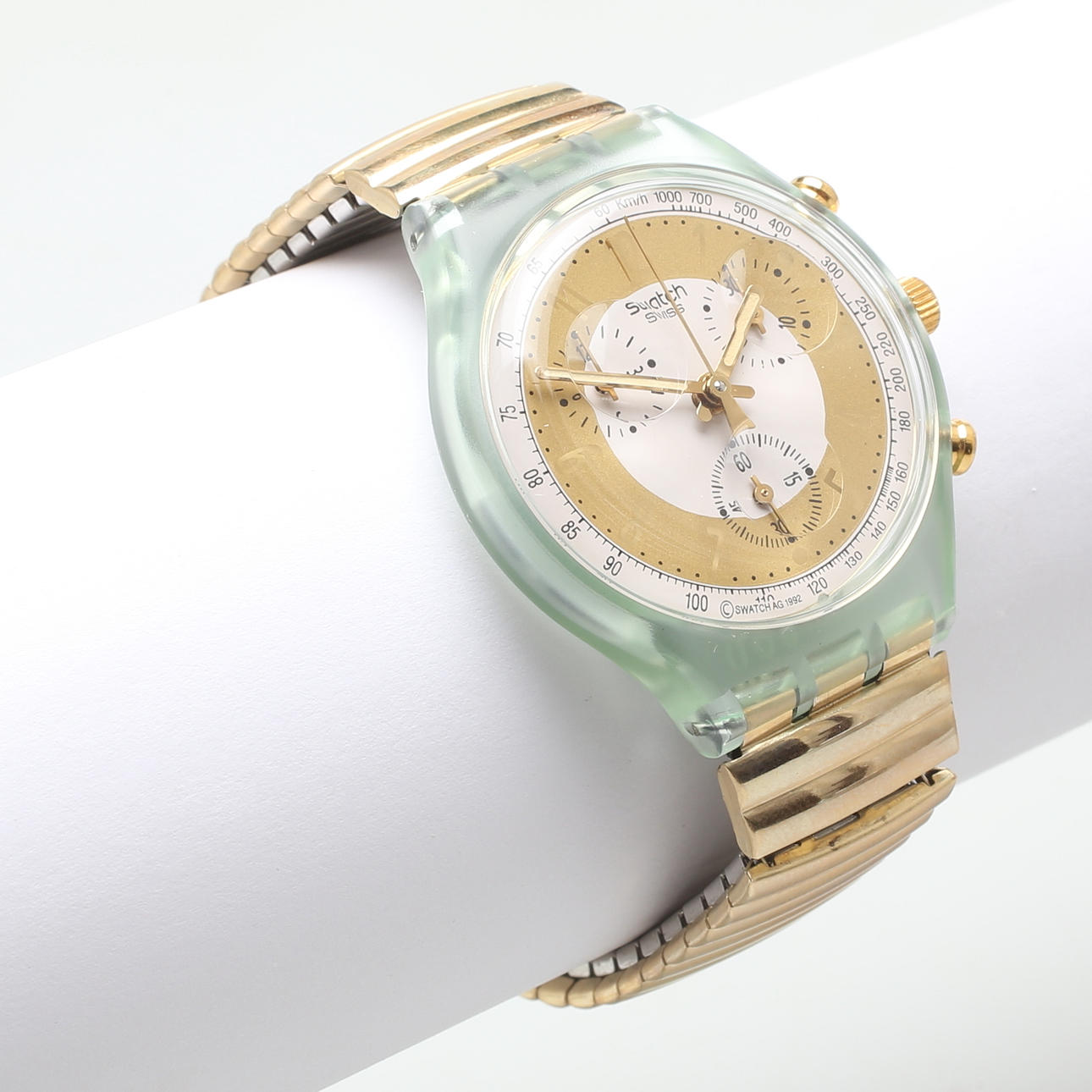 WRIST WATCH, steel and plastic, Swatch Chrono, 