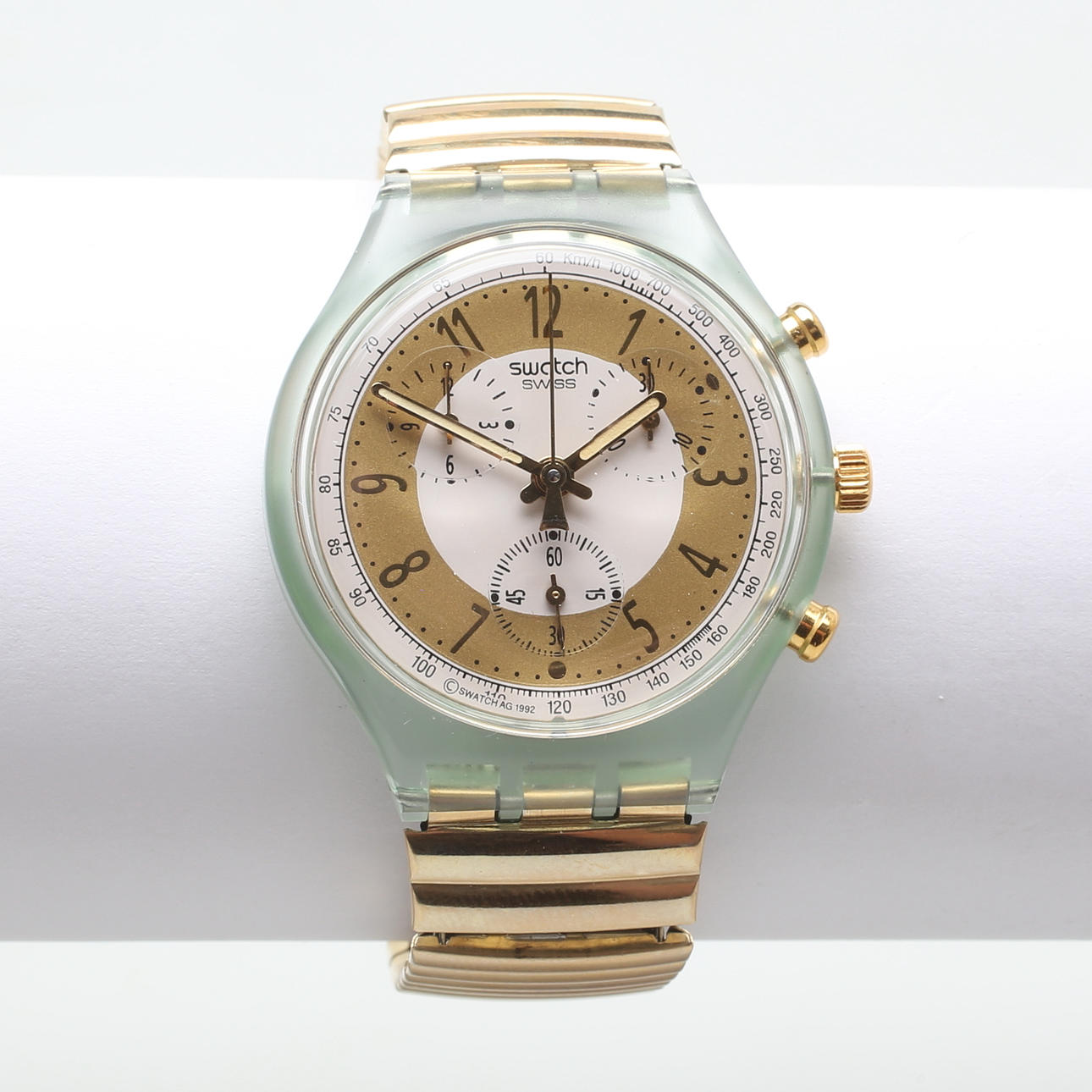 WRIST WATCH, steel and plastic, Swatch Chrono, 
