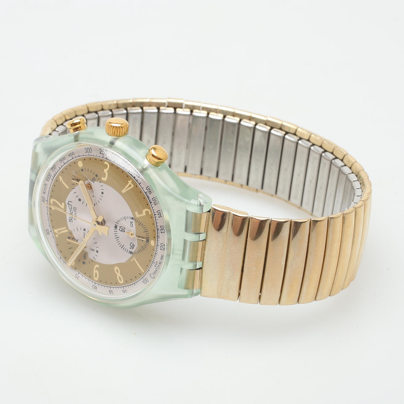 WRIST WATCH, steel and plastic, Swatch Chrono, 