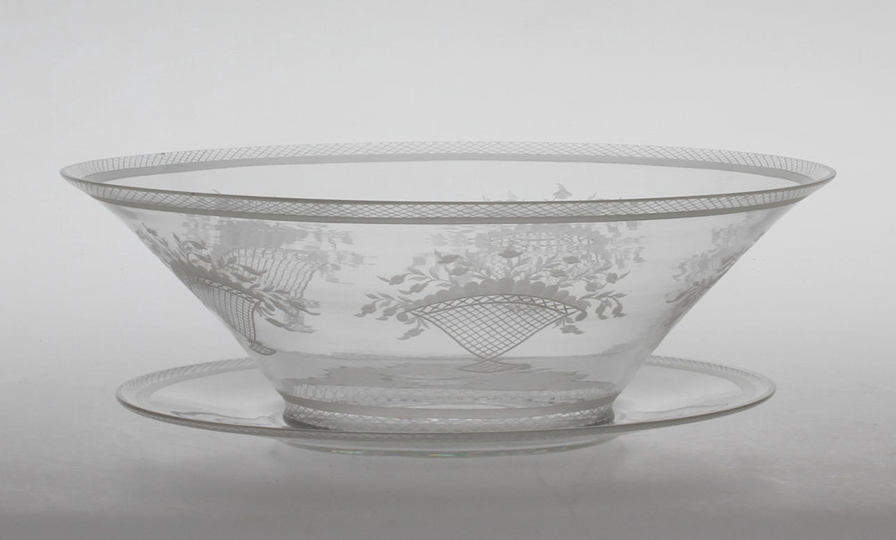 SKÅL med fat, Edward Hald, Orrefors.